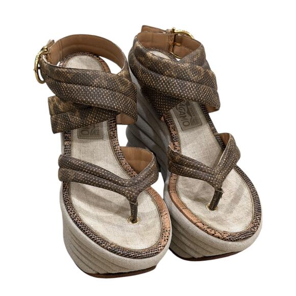 Y2k Salvatore Ferragamo Runway Wedges - Picture 2 of 12
